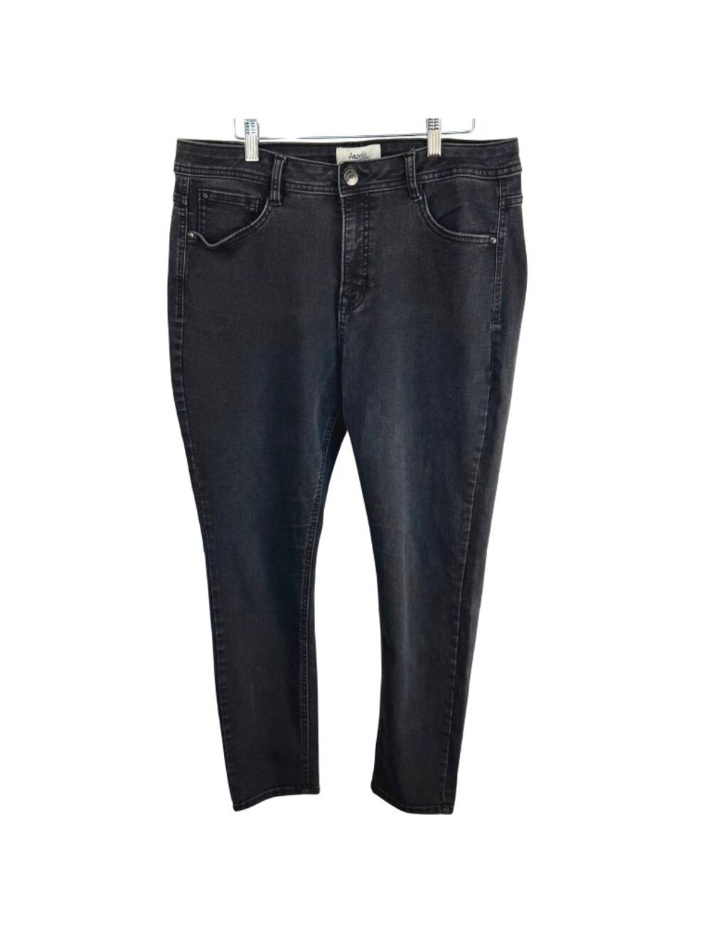 Angels Forever Young Signature Convertible Jeans Size 14 Black Indigo VGUC